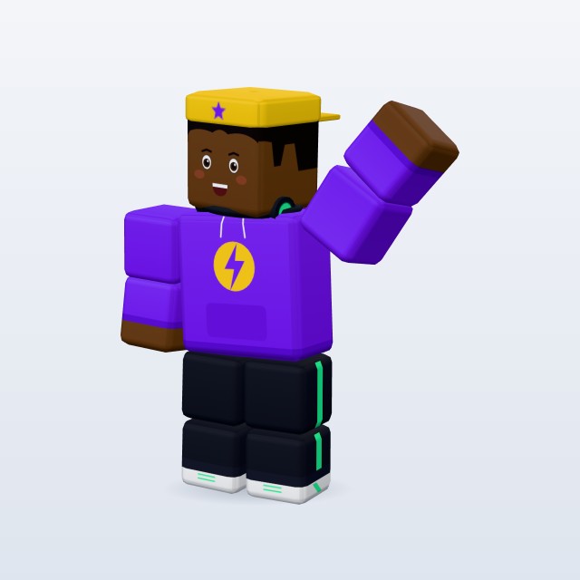 Blocky Street Dancer — Rigged & Animated 3D model