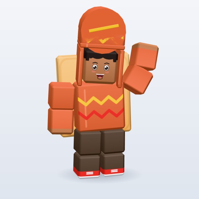 Blocky Hot Dog Costume — Rigged & Animated 3D model