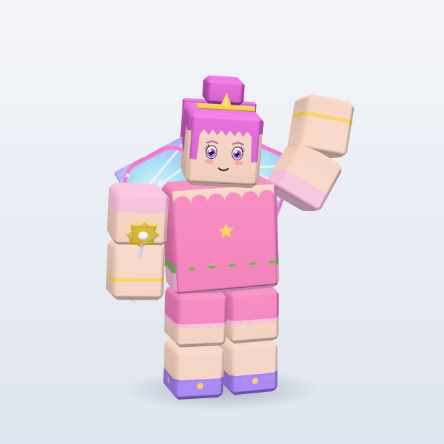 Blocky Fairy — Rigged & Animated 3D model