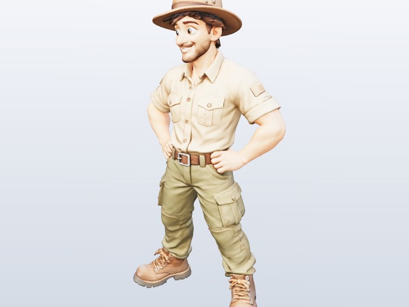 Safari Ranger Man 3D model