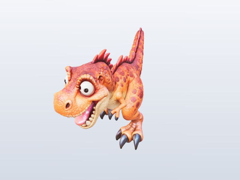 Cartoon Raptor 3D model