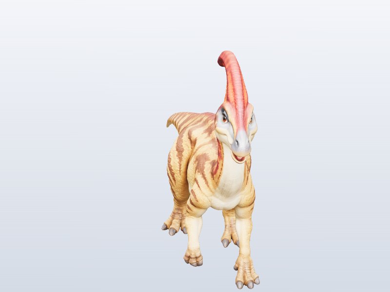Crested Dinosaur 3D model