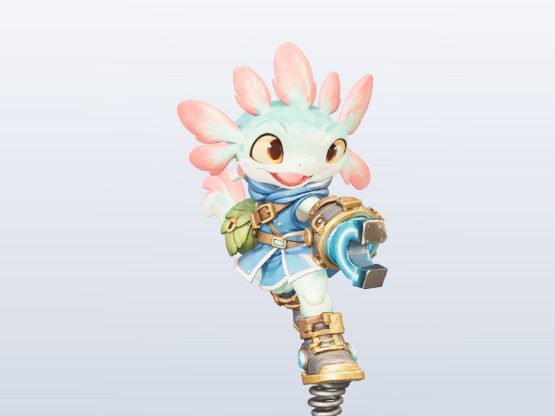 Flower Dragon Kid 3D model