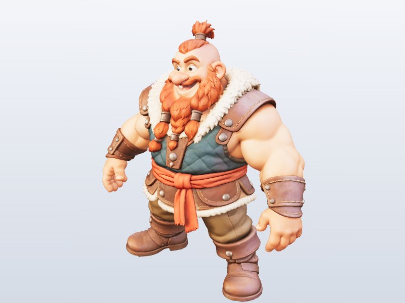 Dwarf Brawler 3D model