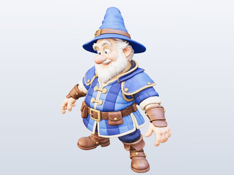 Garden Gnome Wizard 3D model