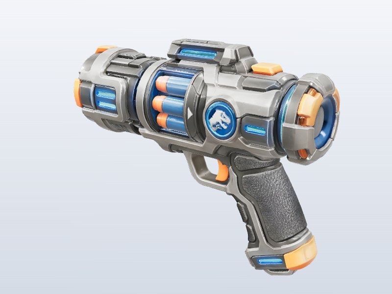 Sci-Fi Blaster Pistol 3D model