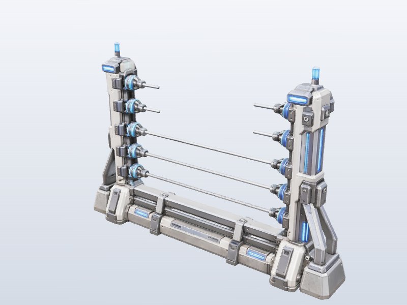 Laser Fence Barrier 3D model
