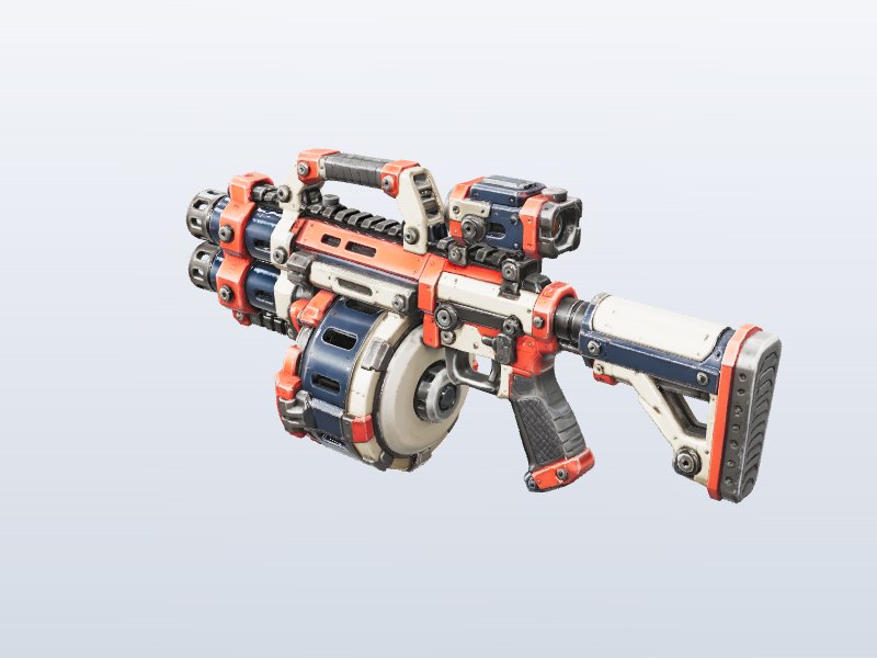 Drum Rifle 3D model