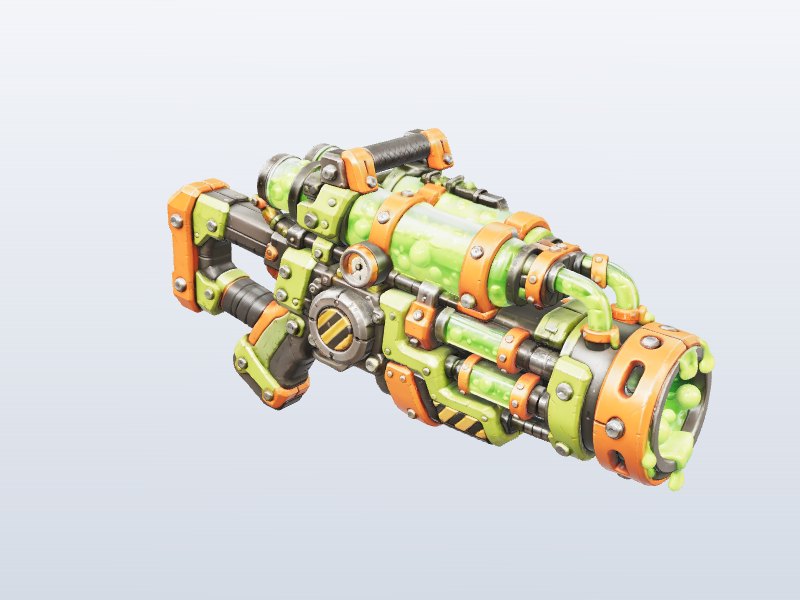 Toxic Plasma Cannon 3D model
