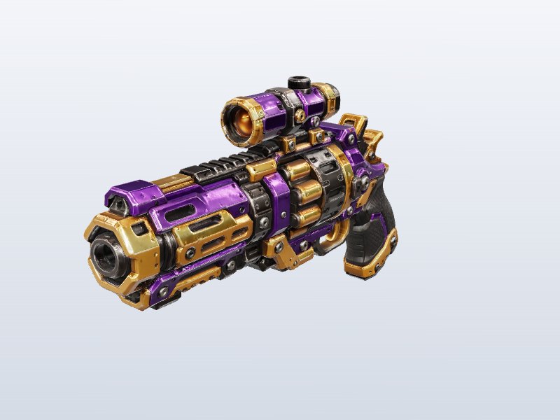 Royal Revolver 3D model