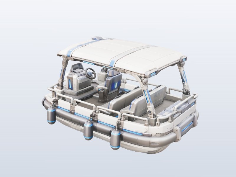 Hover Boat 3D model