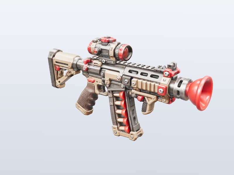 Tactical Plunger Rifle 3D model