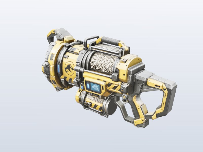 Heavy Gauss Cannon 3D model