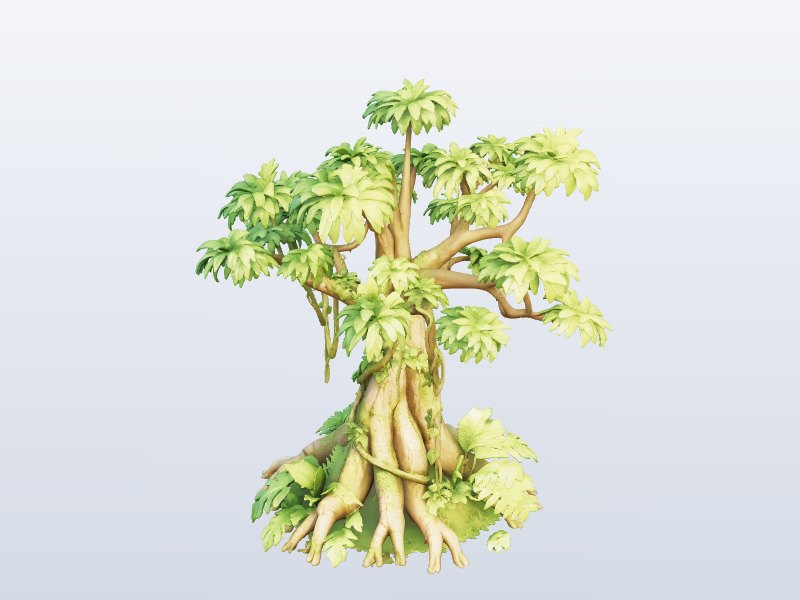 Giant Banyan Tree 3D model