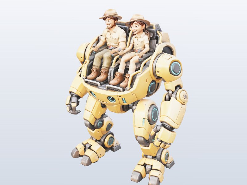 Safari Mech Walker 3D model