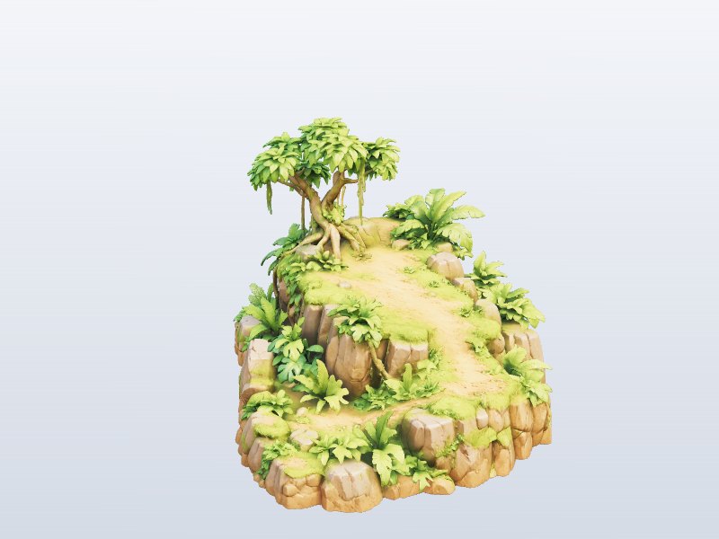 Jungle Island 3D model