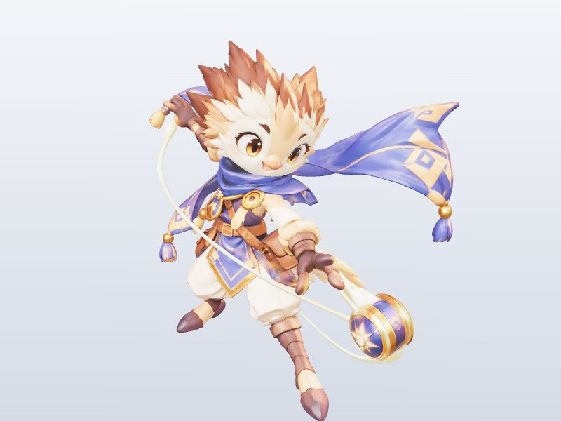 Whirlwind Kid Hero 3D model