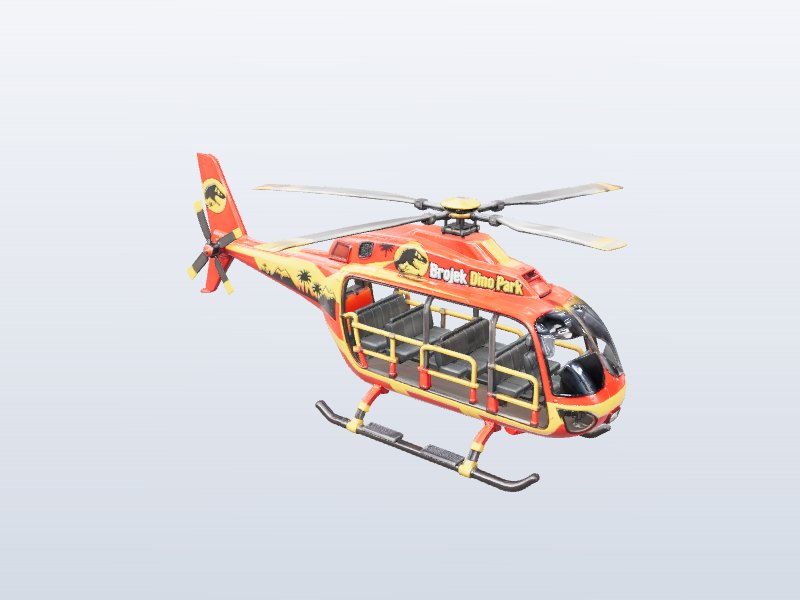 Dino Park Helicopter 3D model