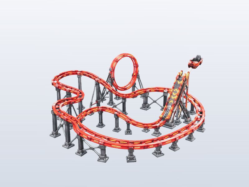 Roller Coaster 3D model