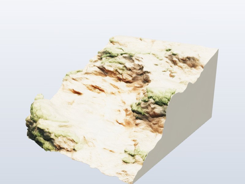Sand Dune Slope 3D model