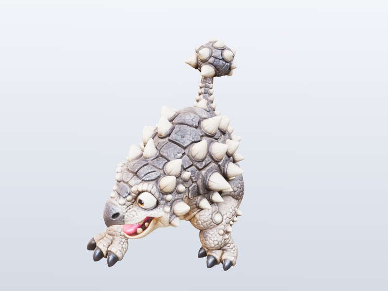 Ankylosaurus Cartoon 3D model