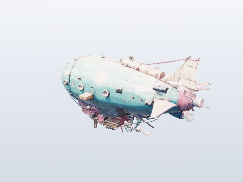 Steampunk Airship 3D model