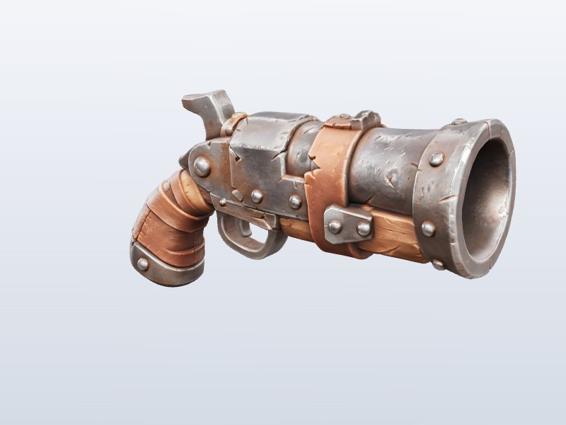 Steampunk Blunderbuss 3D model