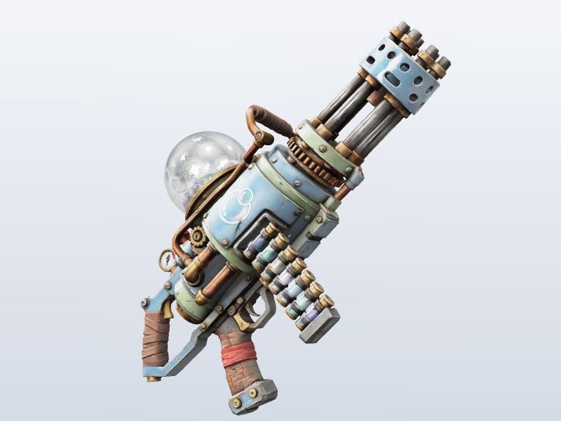 Steampunk Ray Gun 3D model