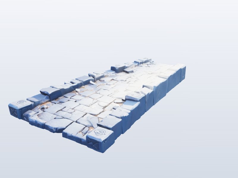 Stone Bridge Path 3D model