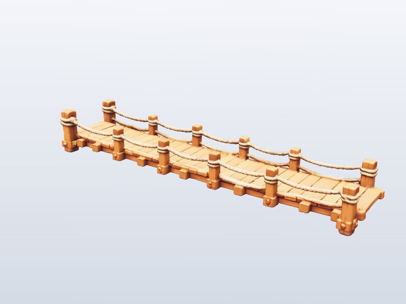 Rope Bridge 3D model