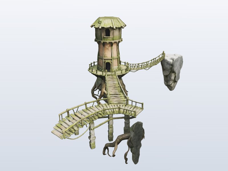 Swamp Treehouse 3D model