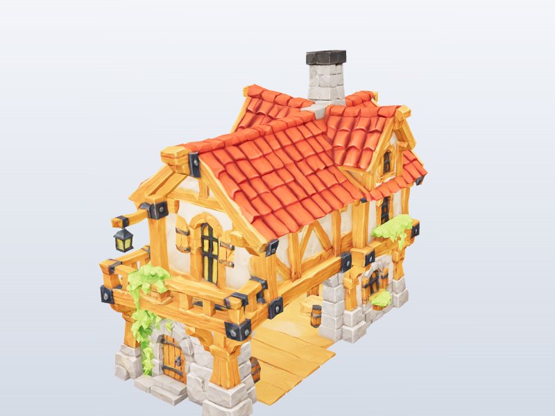 Big Village House 3D model