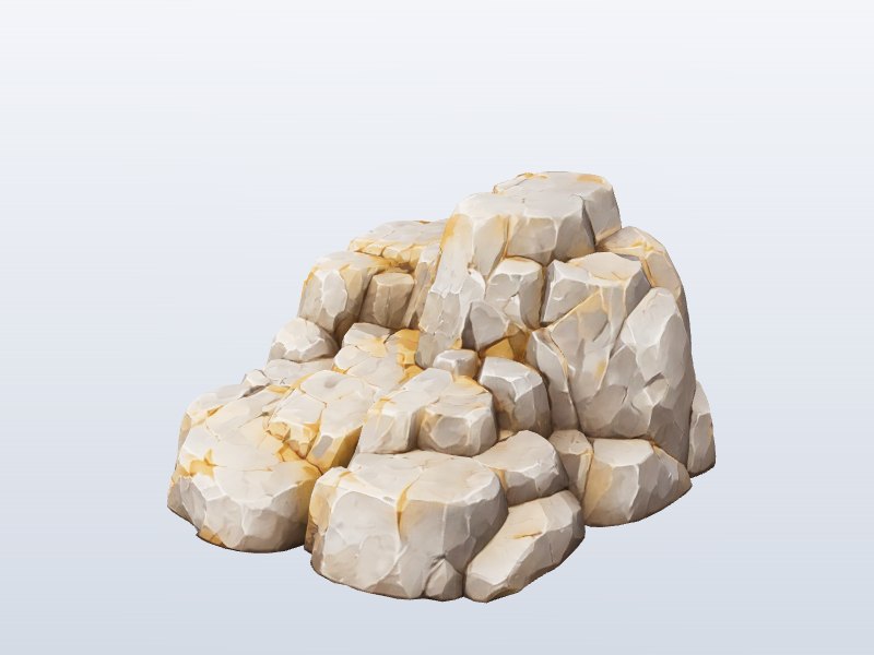 Boulder Rock Pile 3D model