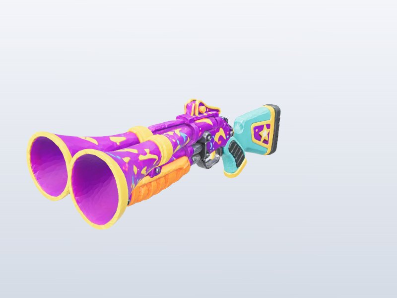 Confetti Double Shotgun 3D model