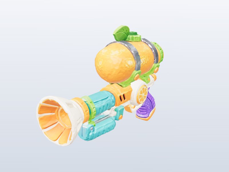 Orange Juice Cannon 3D model